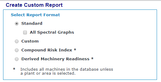 Select Report Format